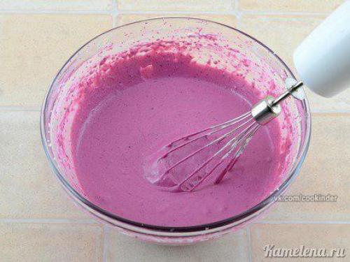 Двухцветный творожный торт (без выпечки). 02