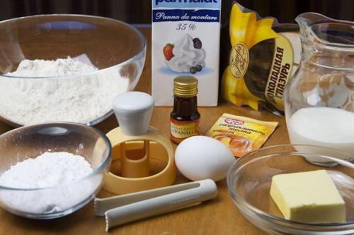 Пончики дома.  Ингредиенты: 01