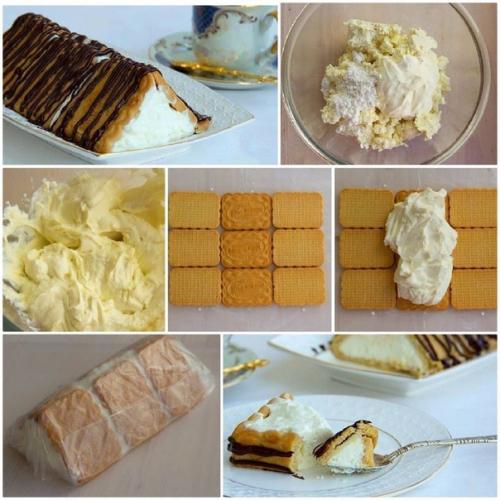 Десерт без выпечки Творожный Домик.