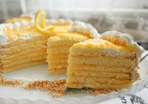 Торт лимонно - кокосовый. 02