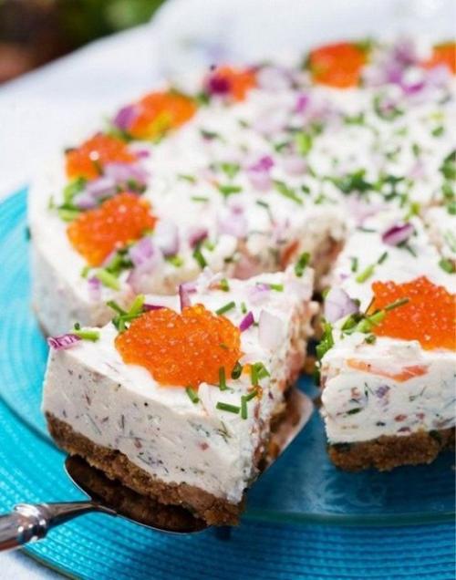 Топ - 3 рецептов закусочных тортов для праздничного стола.

