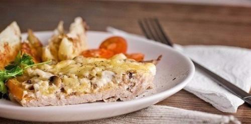 Мясо по-купечески с грибами. 07