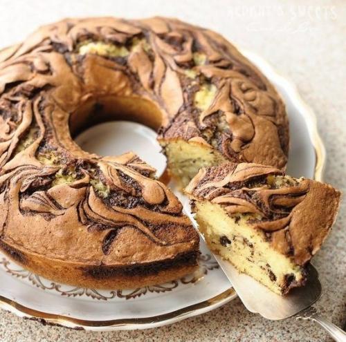 Мраморный кекс.  Ингредиенты: