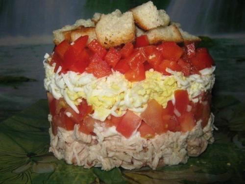 Салат Астра.  Ингредиенты: