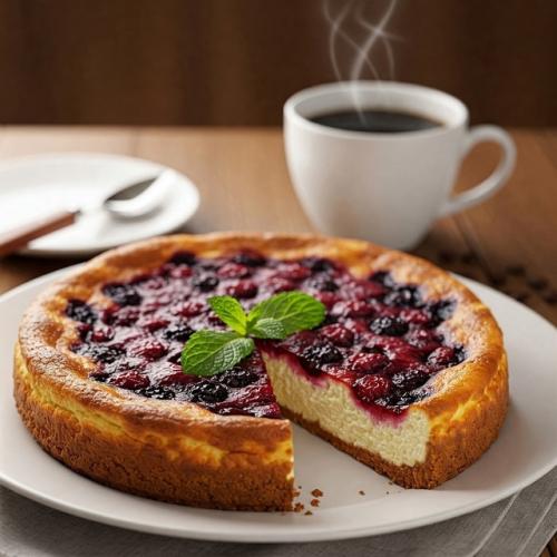 Творожный заливной пирог с ягодами: нежность, которая тает во рту! 08 Творожный заливной пирог с ягодами: нежность, которая тает во рту! 08