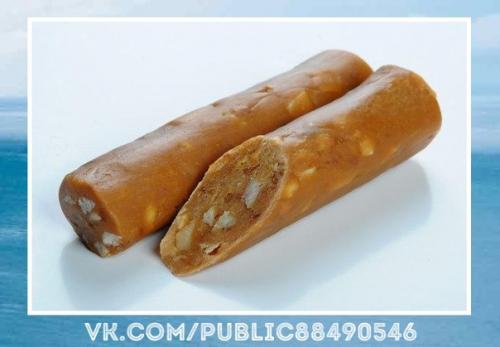 Сливочная колбаска.  Ингредиенты: