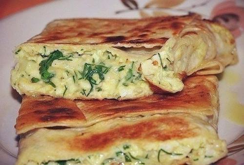 Кефирные конвертики с сыром. 01