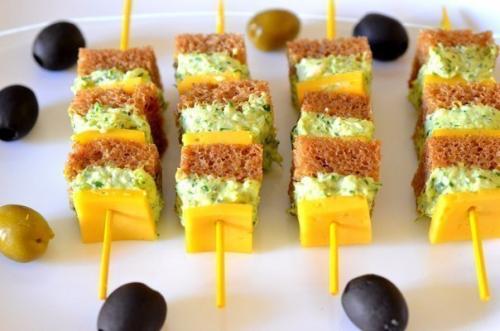 10 канапе.  Канапе - маленькие бутерброды на Один Укус - идеальная закуска для праздничного стола или фуршета. 03