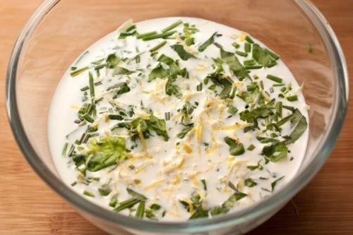 Лосось запеченный под соусом из трав. 02