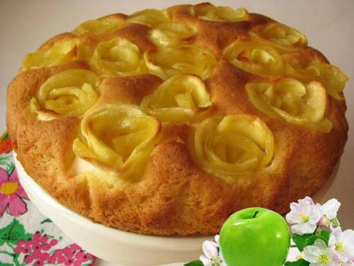 Оpигиhaльная яблочная шaрлotka. 05