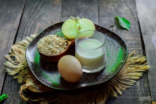 Овсяноблин с яблоком. 02