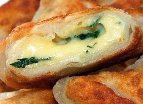 Кефирные конвертики с сыром. 02