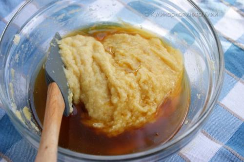 Миндальный кекс на белках. 04