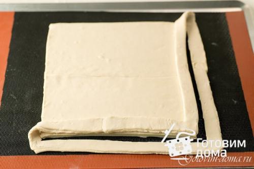 Слоеный пирог с томатами и маслинами. 04