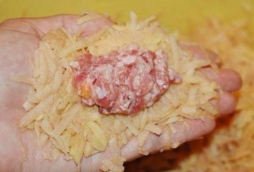 Картофельные зразы с мясным фаршем. 02