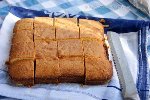 Миндальный кекс на желтках. 07