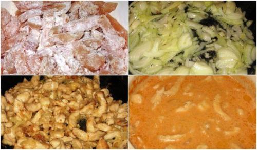 Бефстроганов из курицы. 02