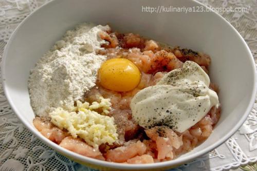 Куриные Растрепки.  Продукты. 02