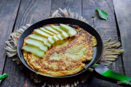 Овсяноблин с яблоком. 01