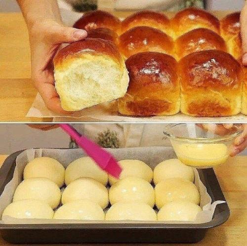 Пышные булочки: нежные, мягкие, воздушные и очень вкусные - идеально для семейного чаепития! 

