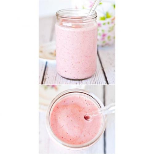 Сливочный клубничный коктейль. 04