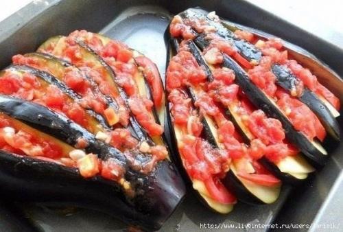 Фаршированные баклажаны.  Список ингредиентов: 05