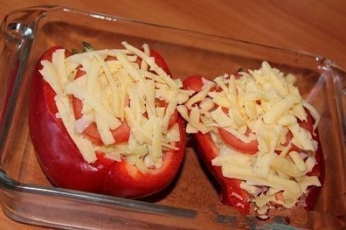 Фаршированный перец запечённый в духовке. 04