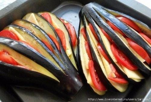 Фаршированные баклажаны.  Список ингредиентов: 03