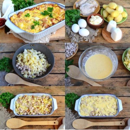 Быстрая запеканка (проще простого) количество порций: 3-4 шт.