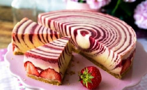 Пирог на кефире Зебра. Классический пирог "Зебра" на кефире.