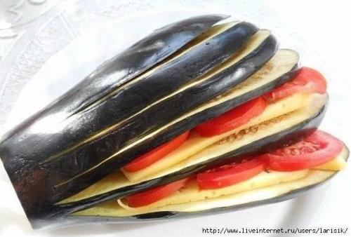 Фаршированные баклажаны.  Список ингредиентов: 02