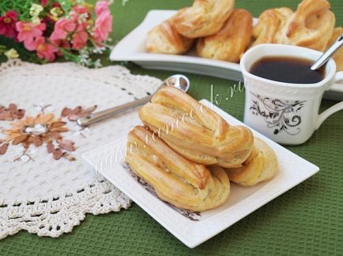 Эклеры со сгущёнкой. 08