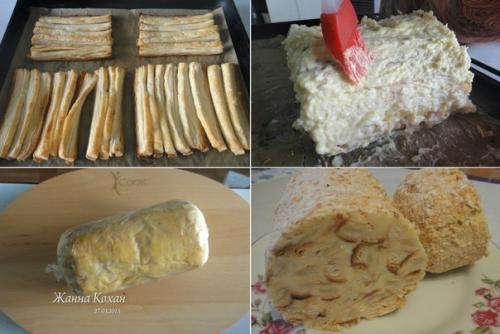 Торт Слоёное Полено.