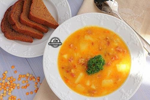 Гороховый суп с копченостями. 08