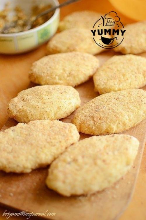 Картофельные зразы с грибами. 07