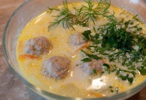 Сливочный супчик с фрикадельками. 04