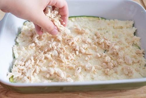 Лазанья из кабачков с курицей. 06