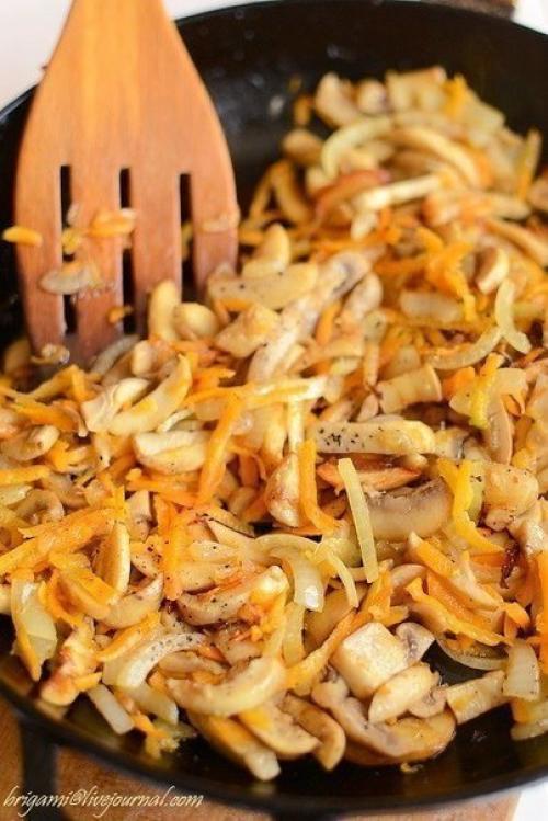 Картофельные зразы с грибами. 03