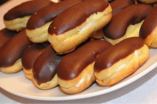 Эклеры (рецепт крема тесто глазурь).

