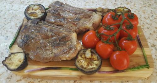 Мясо на КОСТИ с овощами?