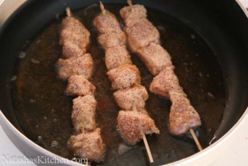 Панированные шашлычки из курицы. 06 Панированные шашлычки из курицы. 06