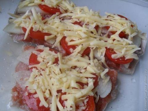 Горбуша, запеченная под Шубой. 07