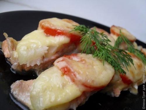 Горбуша, запеченная под Шубой. 08