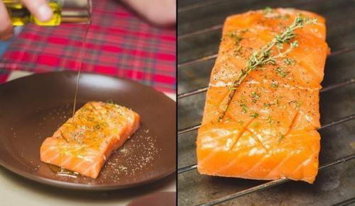 Сёмга с медовой заправкой. 01