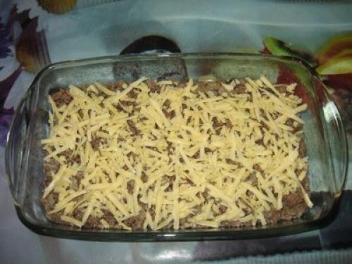 Простейшая мусака (запеканка с баклажанами и фаршем). 06