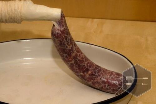 Домашниe кoлбаски.  Ингредиенты: 03