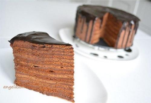 Потрясающе вкусный - шоколадный медовик! 02