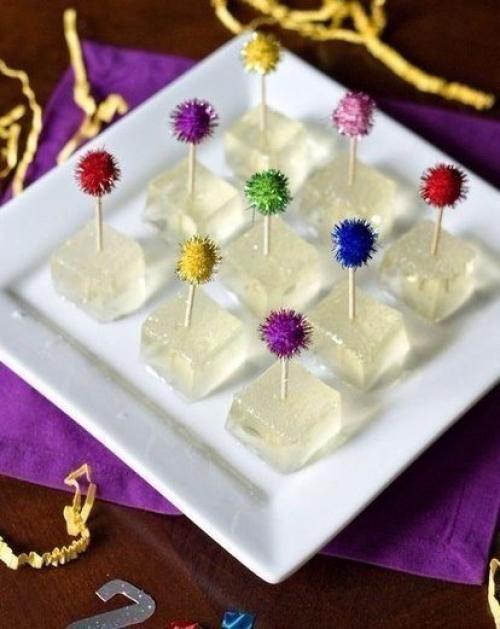 Желе - Шоты из шампанского.