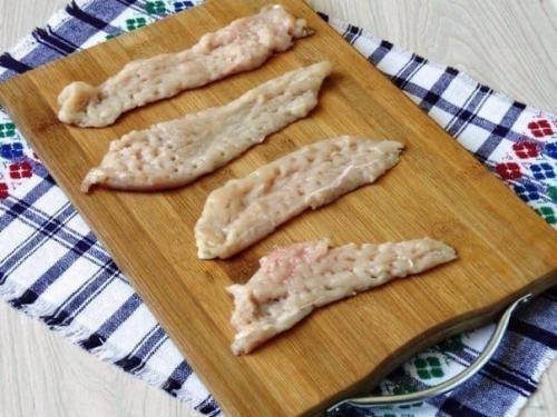 Кабачковые рулетики.  Ингредиенты: 02