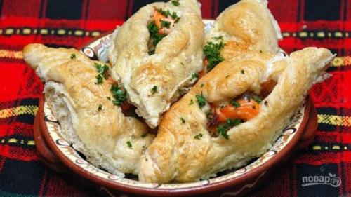 Расстегай с рыбой (простой рецепт).